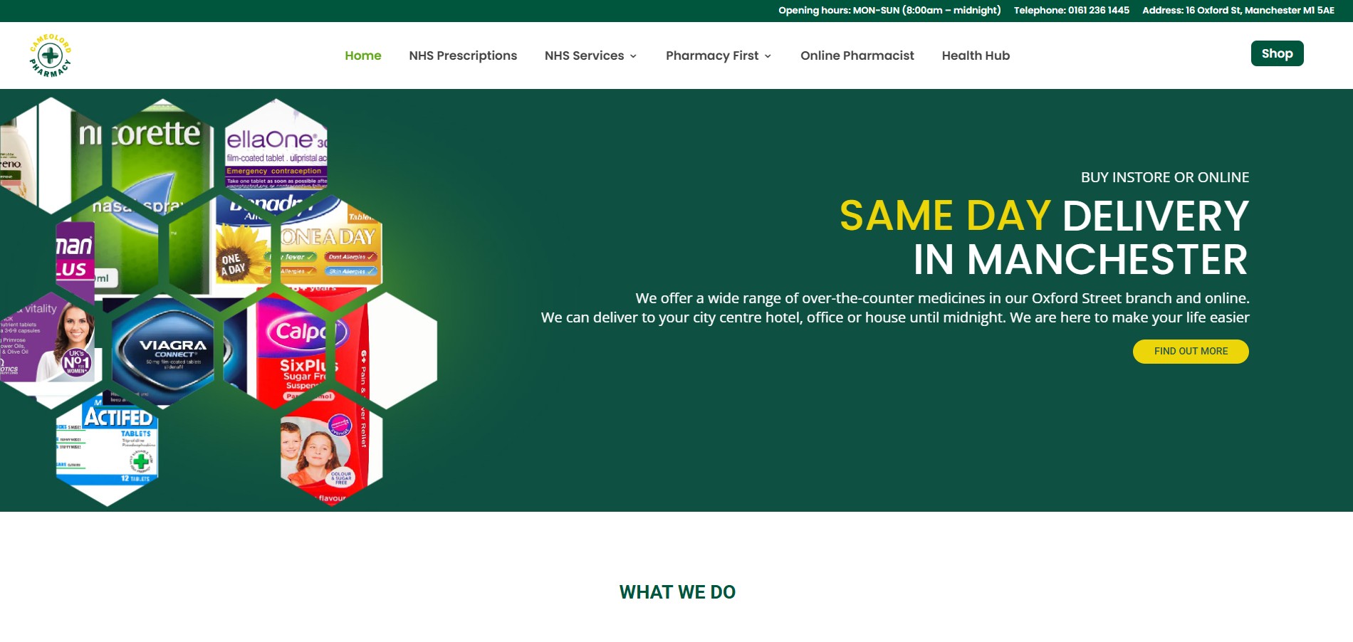 Cameolord Pharmacy website